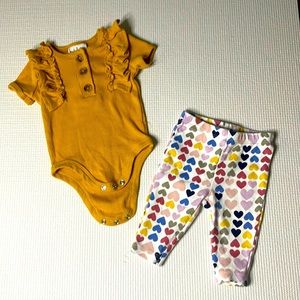 0-3 mo girl 2 piece set